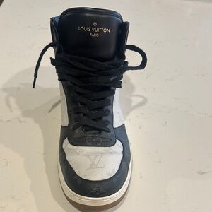 Louis Vuitton Monochrome High-Top Sneakers
